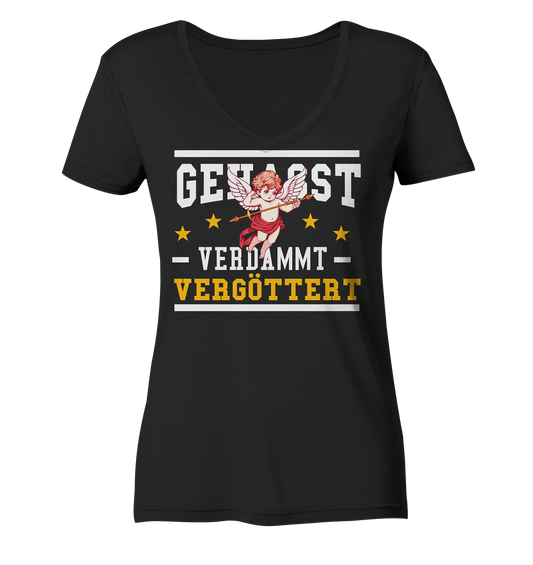 Gehasst, Verdammt, Vergöttert - Damen V-Neck T-Shirt