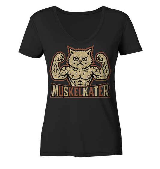 Muskelkater - Damen V-Neck T-Shirt
