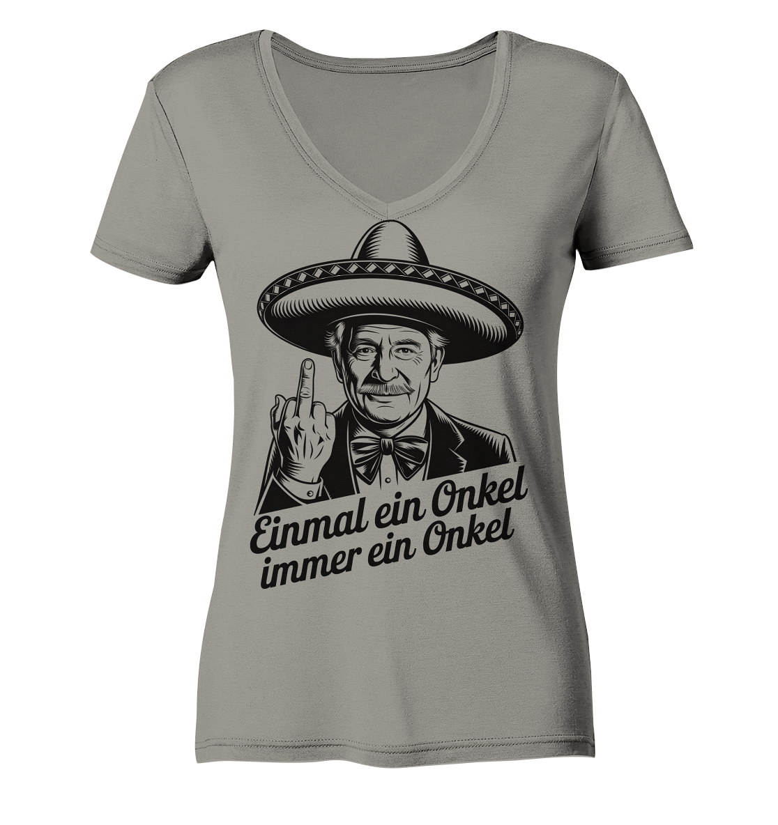 Einmal ein Onkel, immer ein Onkel - Damen V-Neck T-Shirt