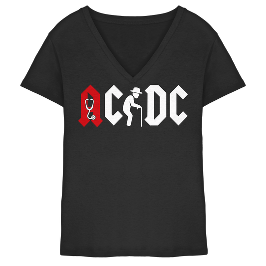 ACDC - Altrocker Logo - Ladies V-Neck Shirt