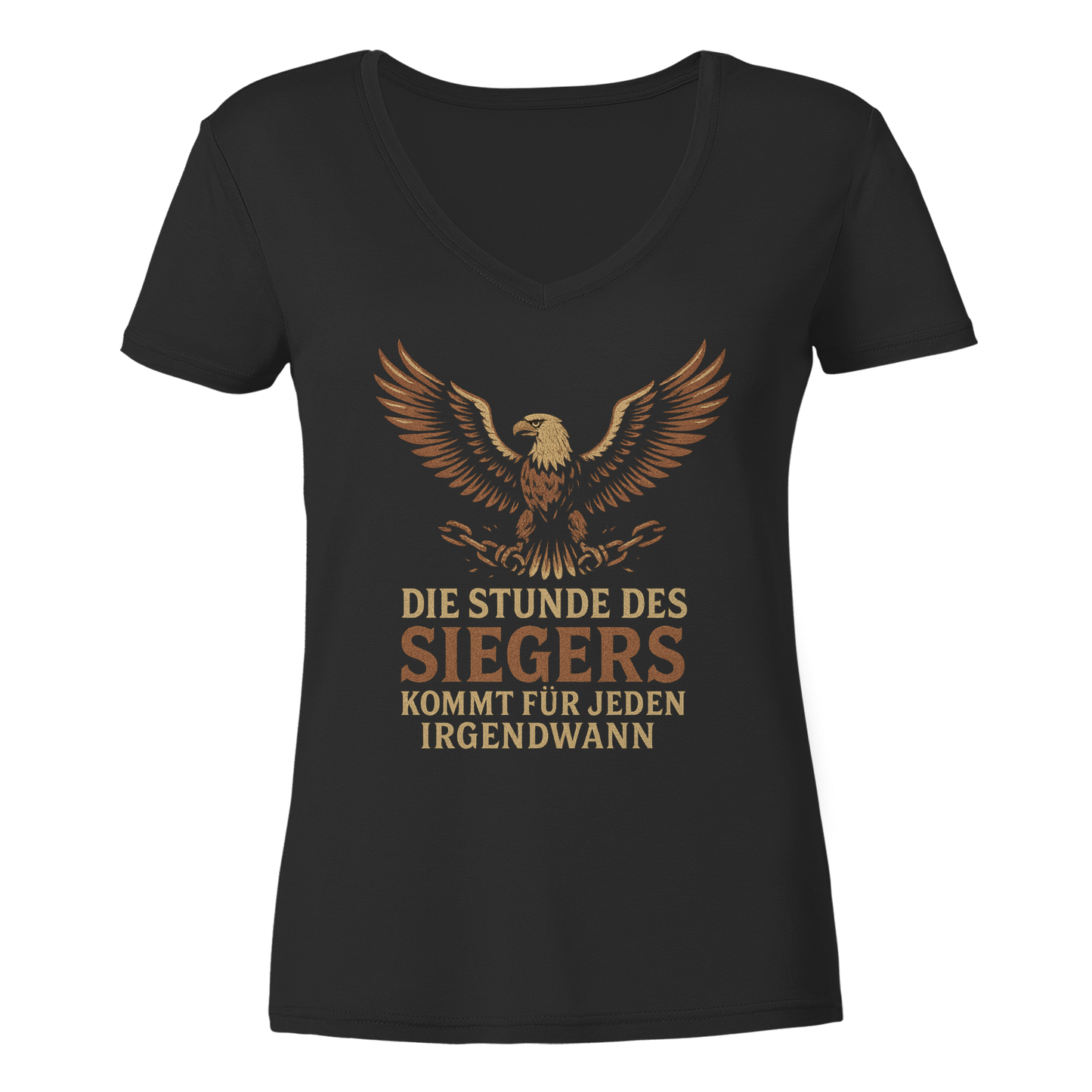 Die Stunde des Siegers kommt für jeden irgendwann - Damen V-Neck T-Shirt