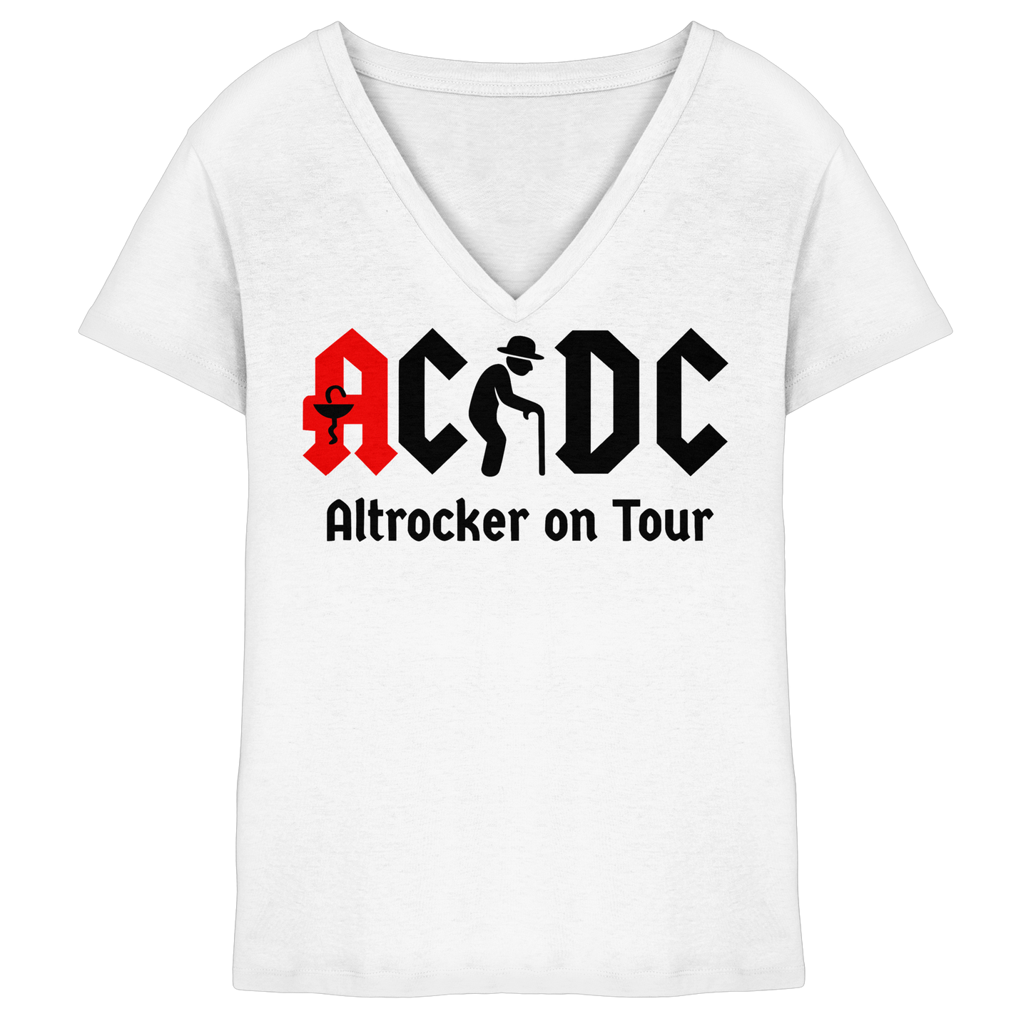 ACDC- Altrocker on Tour - Damen V-Neck T-Shirt