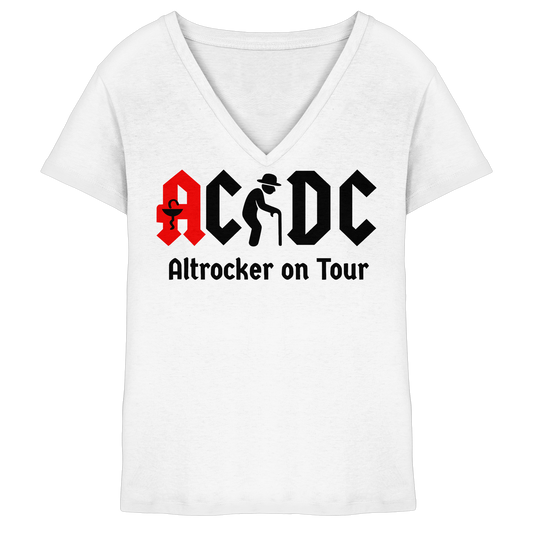 ACDC- Altrocker on Tour - Damen V-Neck T-Shirt