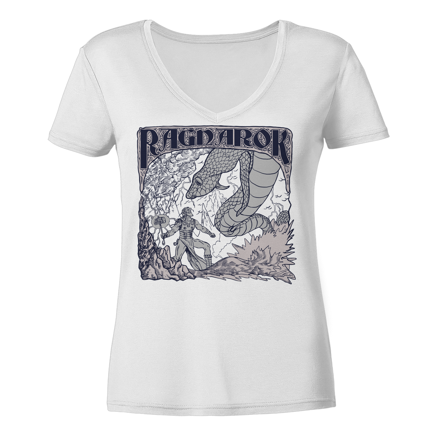 Ragnarok - die letzte Schlacht - Damen V-Neck T-Shirt