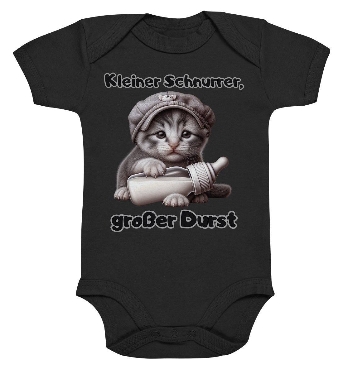 Kleiner Schnurrer, großer Durst - Baby Strampler