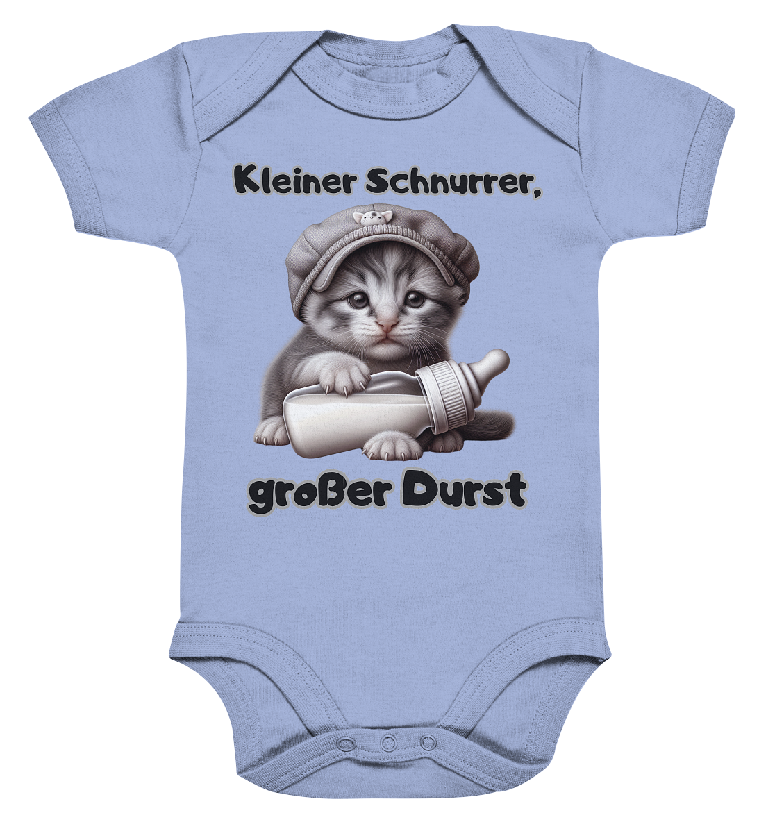 Kleiner Schnurrer, großer Durst - Baby Strampler