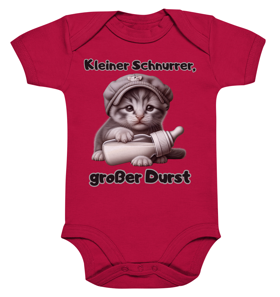 Kleiner Schnurrer, großer Durst - Baby Strampler