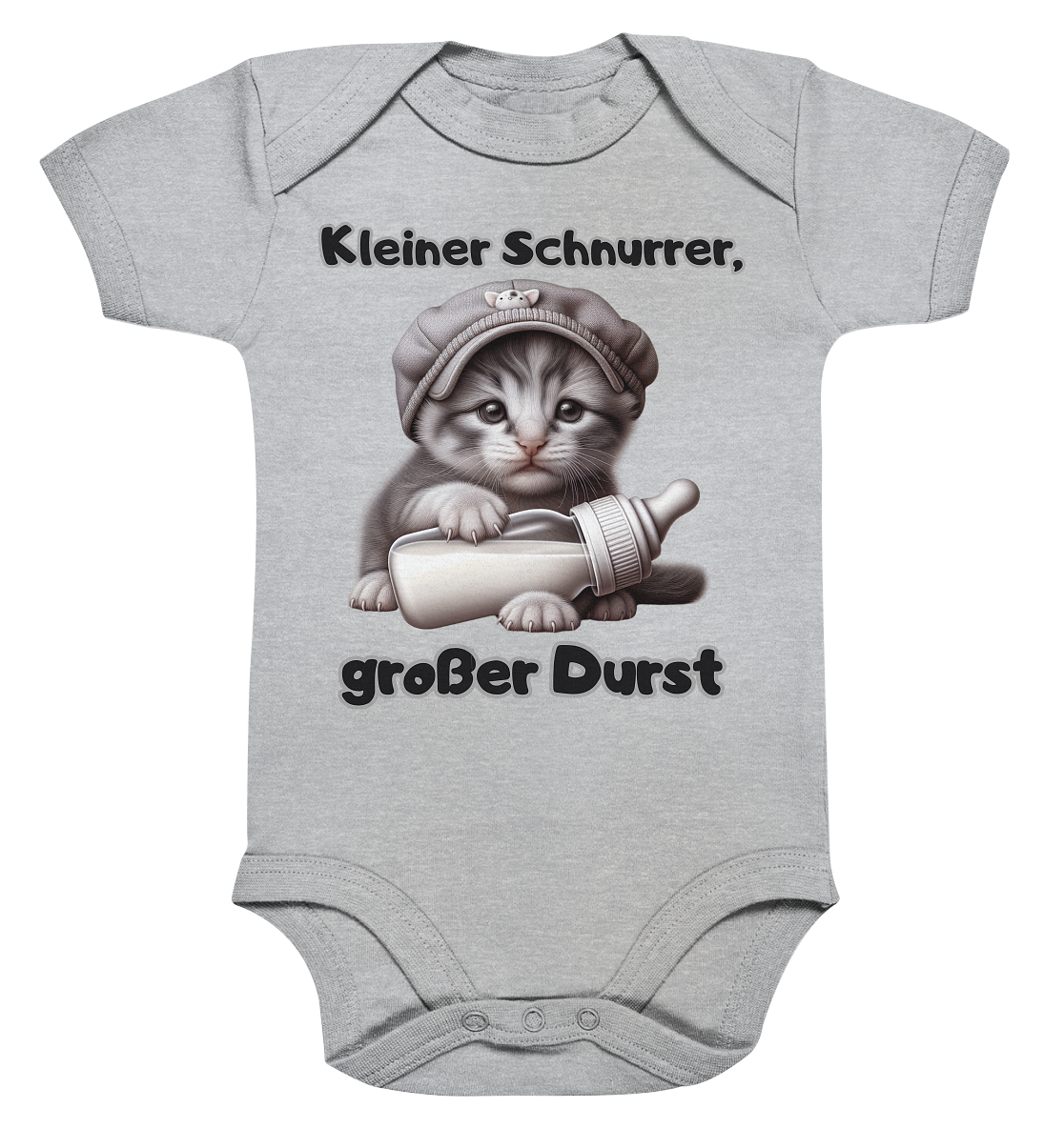 Kleiner Schnurrer, großer Durst - Baby Strampler