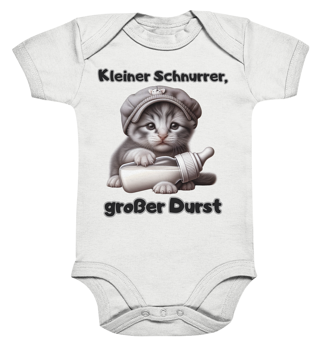 Kleiner Schnurrer, großer Durst - Baby Strampler