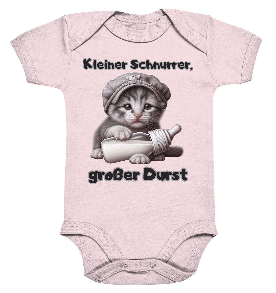 Kleiner Schnurrer, großer Durst - Baby Strampler