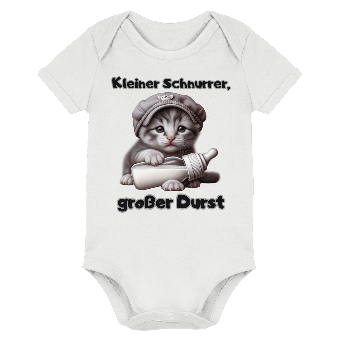 Kleiner Schnurrer, großer Durst - Baby Strampler