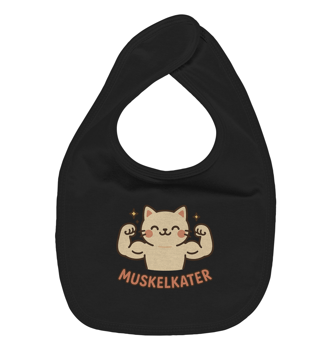 Muskelkater - Kawaii Cat - Baby-Lätzchen
