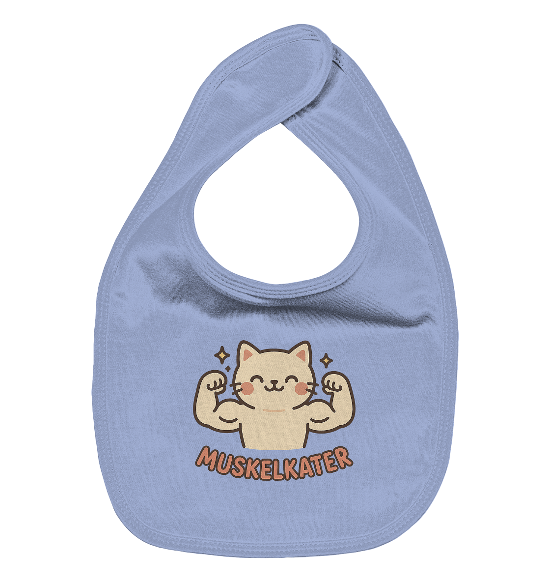 Muskelkater - Kawaii Cat - Baby-Lätzchen