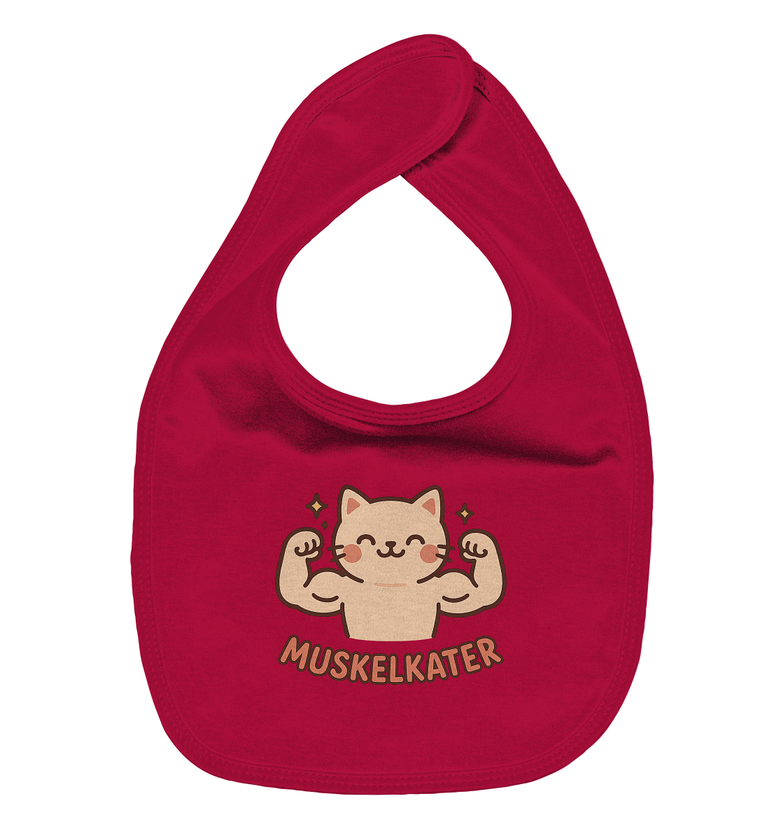 Muskelkater - Kawaii Cat - Baby-Lätzchen