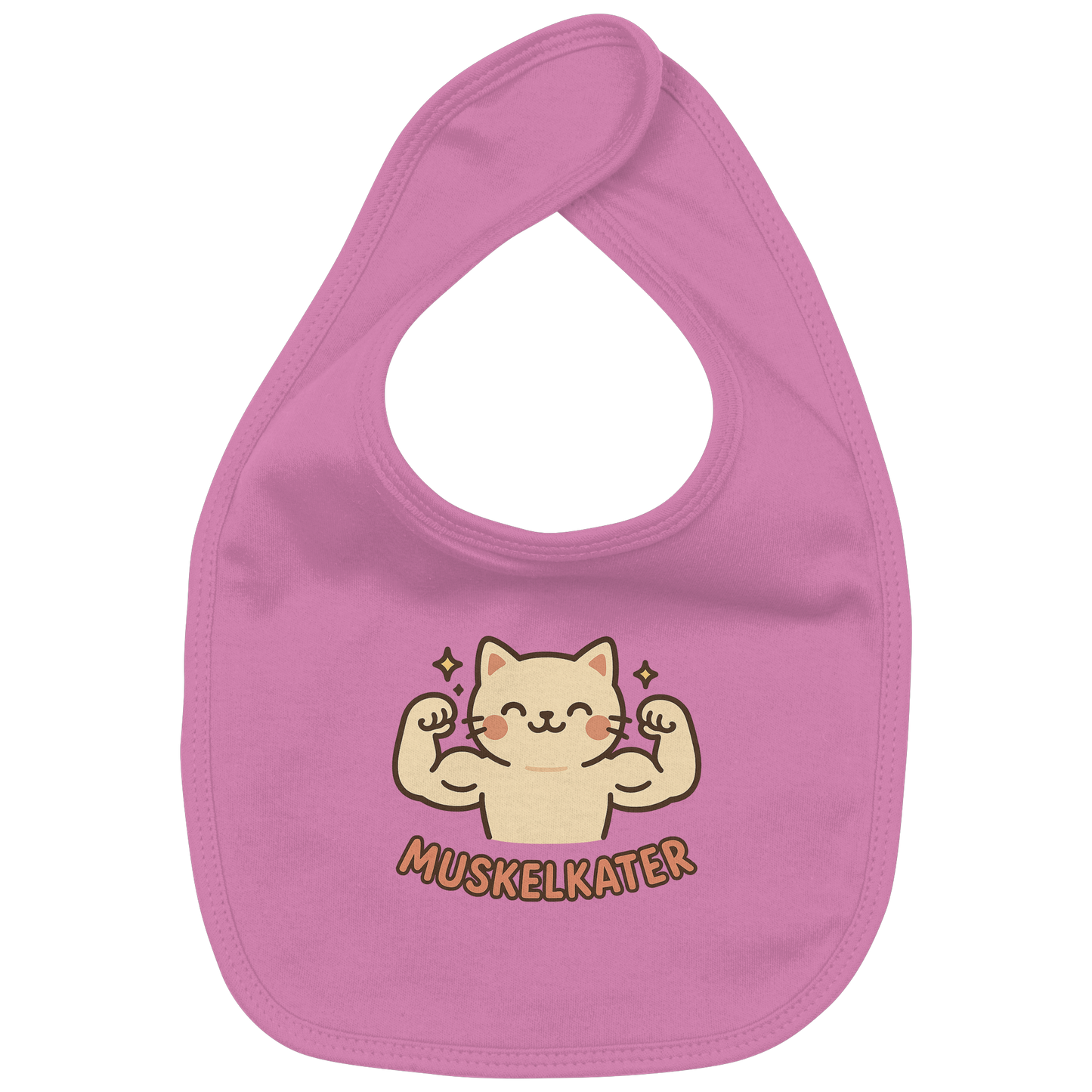 Muskelkater - Kawaii Cat - Baby-Lätzchen