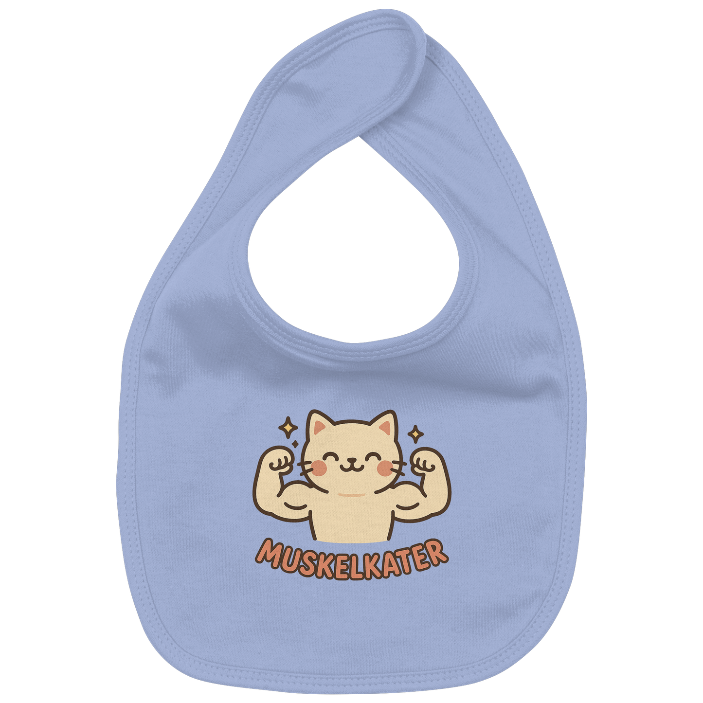 Muskelkater - Kawaii Cat - Baby-Lätzchen