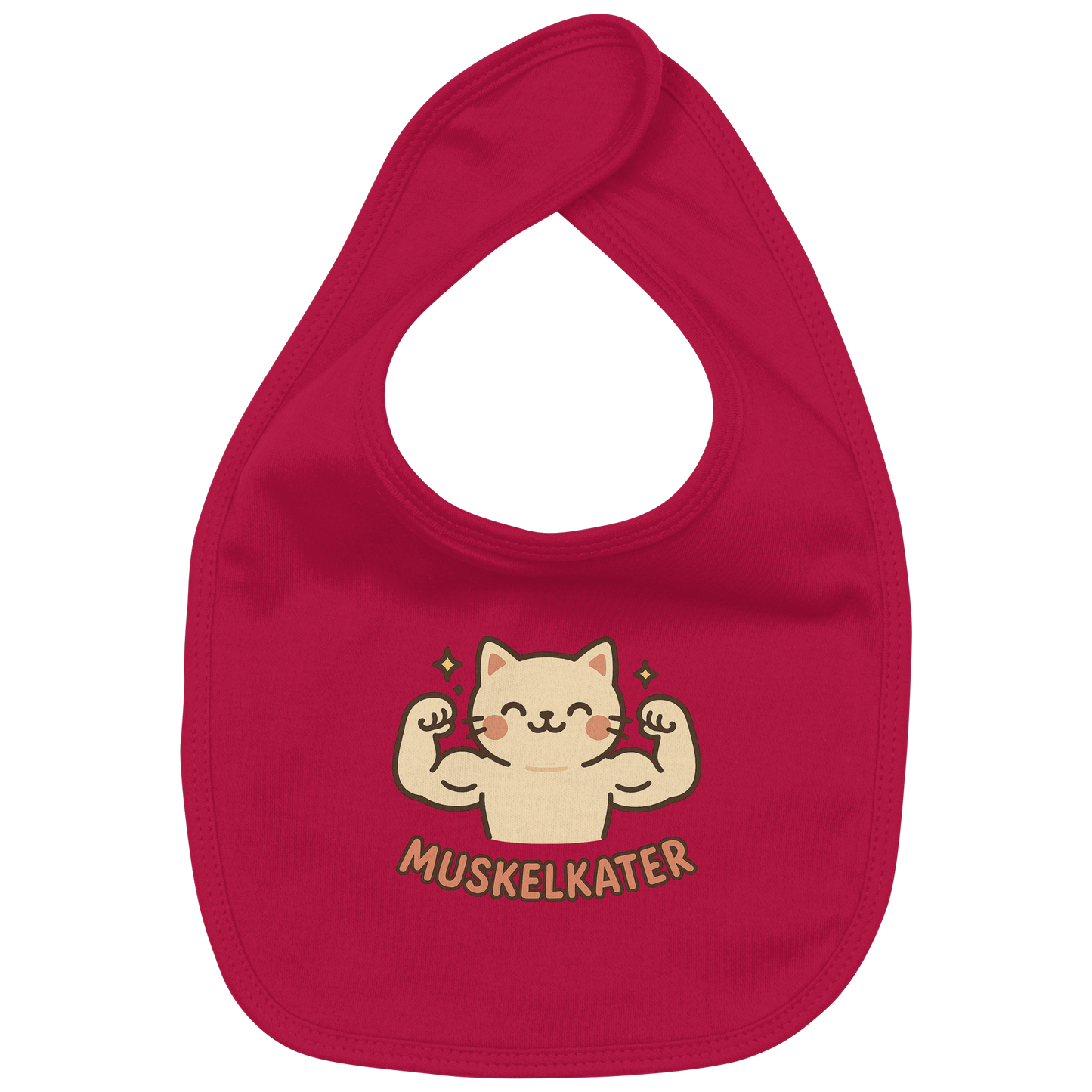 Muskelkater - Kawaii Cat - Baby-Lätzchen