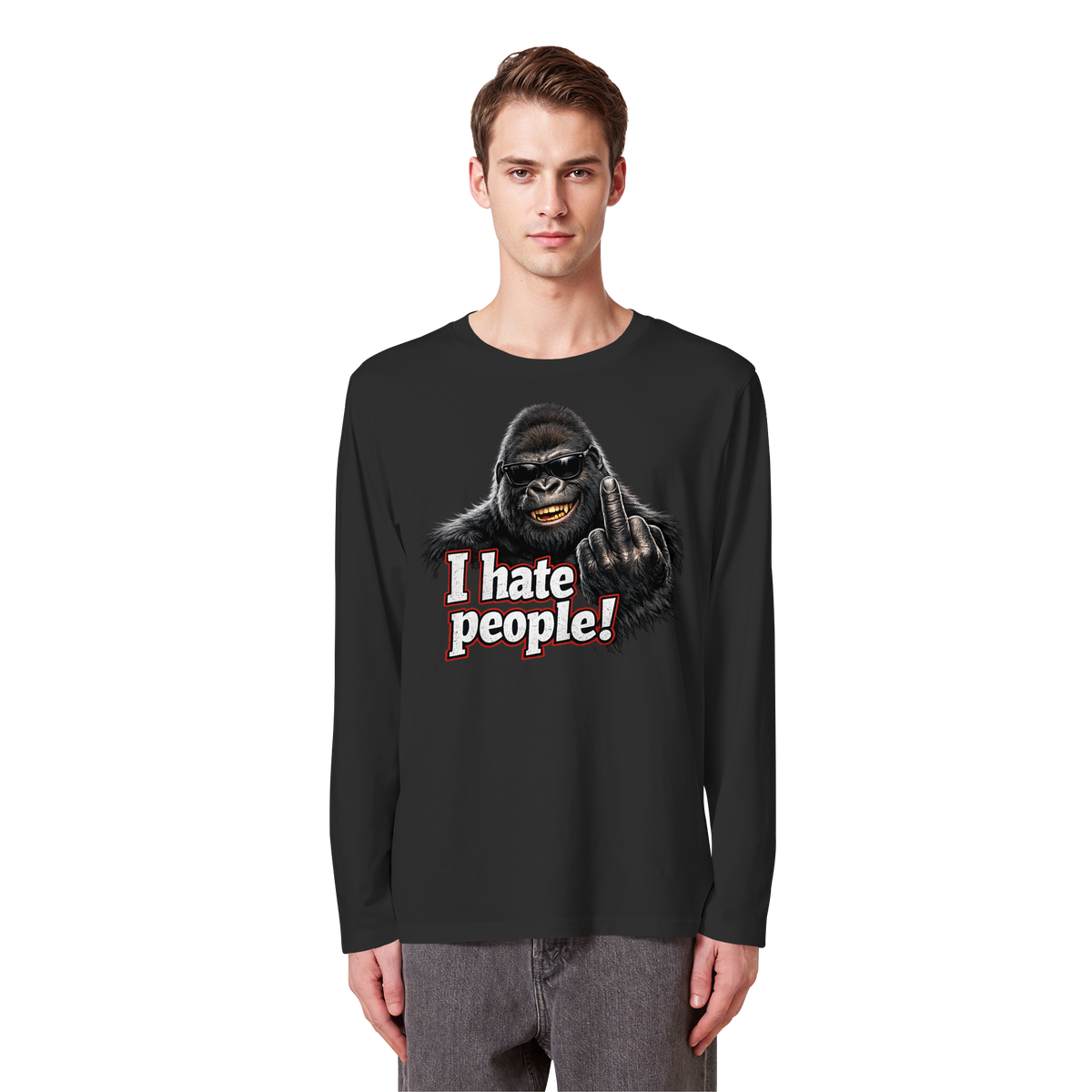 I hate people! - Longsleeve Shirt
