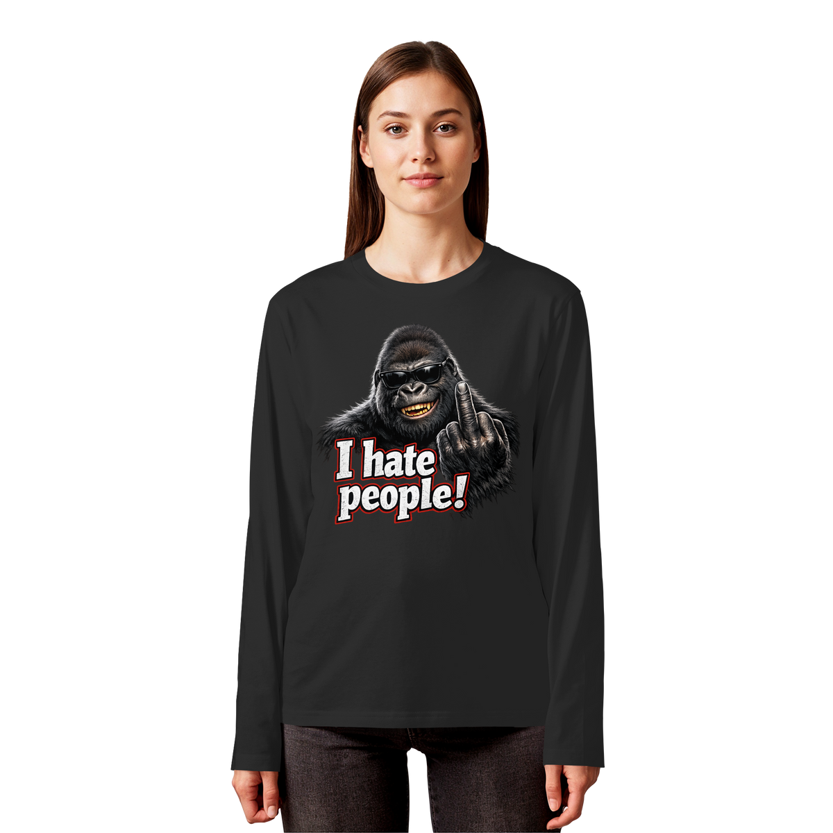 I hate people! - Longsleeve Shirt