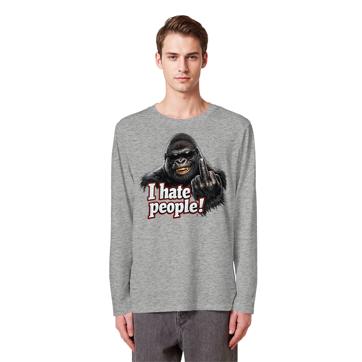 I hate people! - Longsleeve Shirt