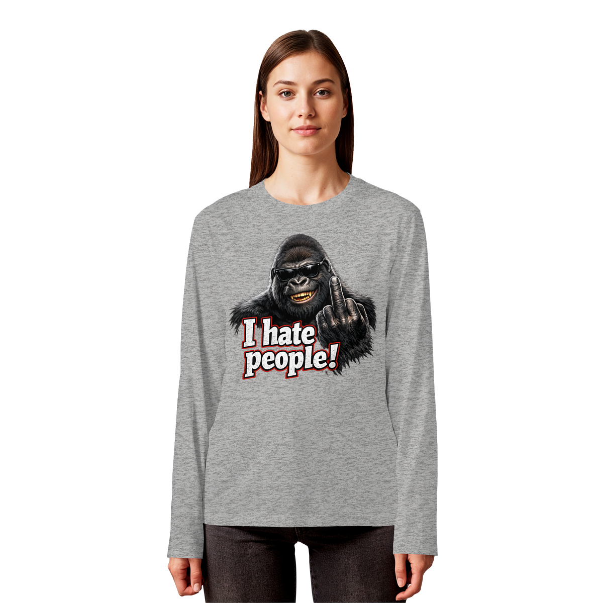 I hate people! - Longsleeve Shirt