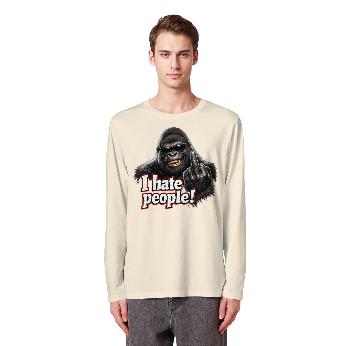 I hate people! - Longsleeve Shirt