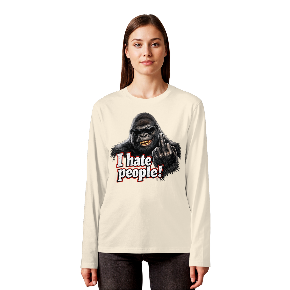 I hate people! - Longsleeve Shirt