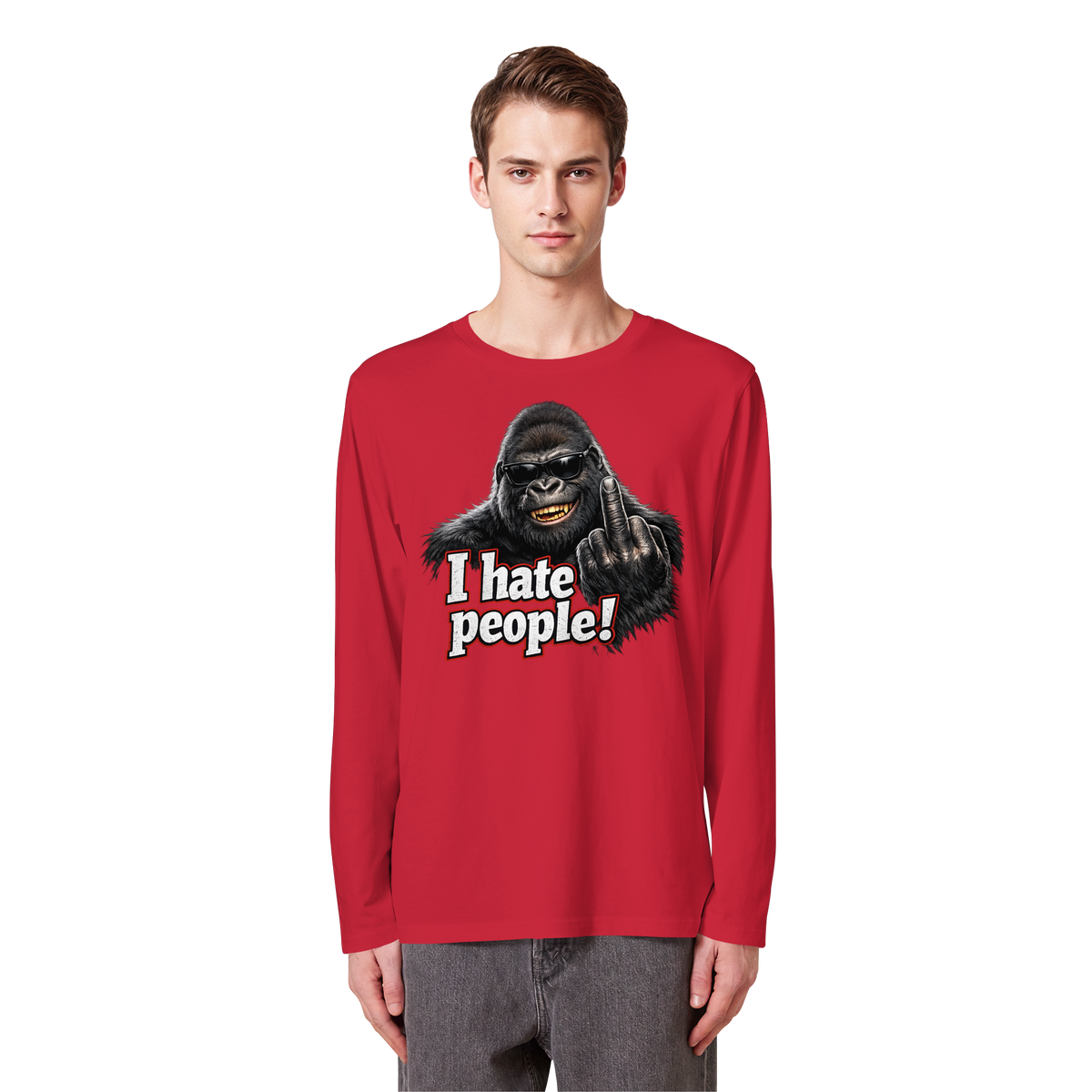 I hate people! - Longsleeve Shirt