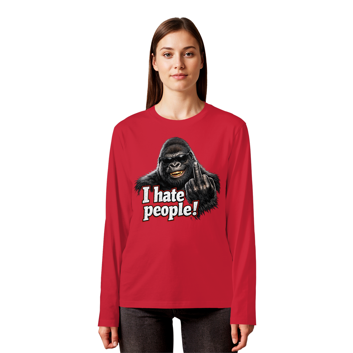 I hate people! - Longsleeve Shirt