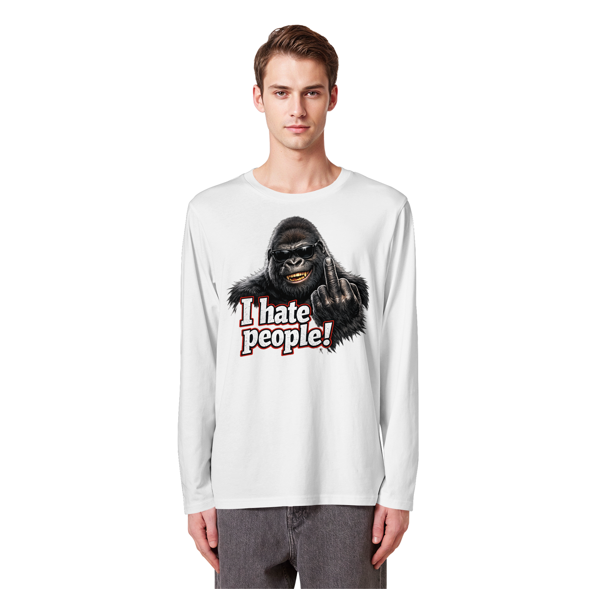 I hate people! - Longsleeve Shirt