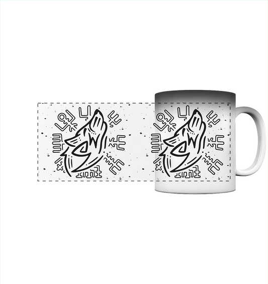 Fenris Wolf mit Runen - Zaubertasse