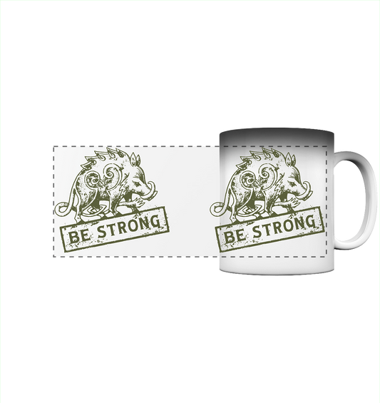 Be strong - keltisches Wildschwein - Magic Mug
