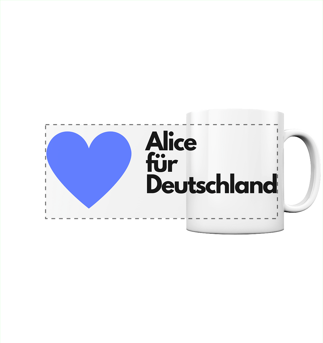 Alice für Deutschland - Tasse
