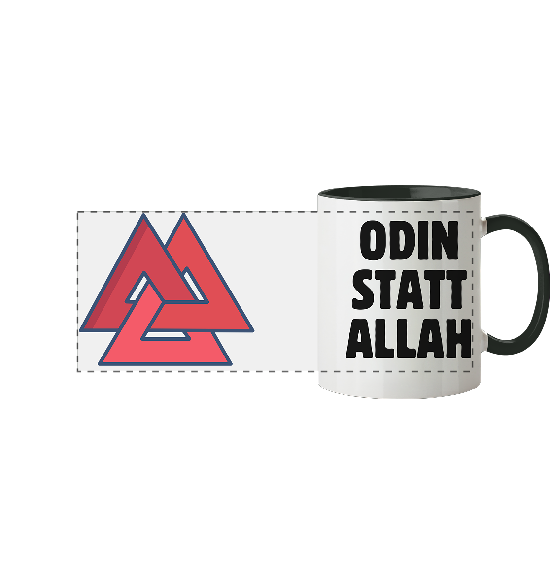 Odin statt Allah - Tasse zweifarbig