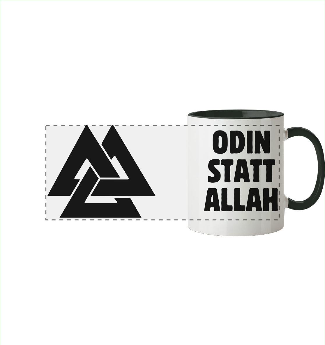 Odin statt Allah - Tasse zweifarbig