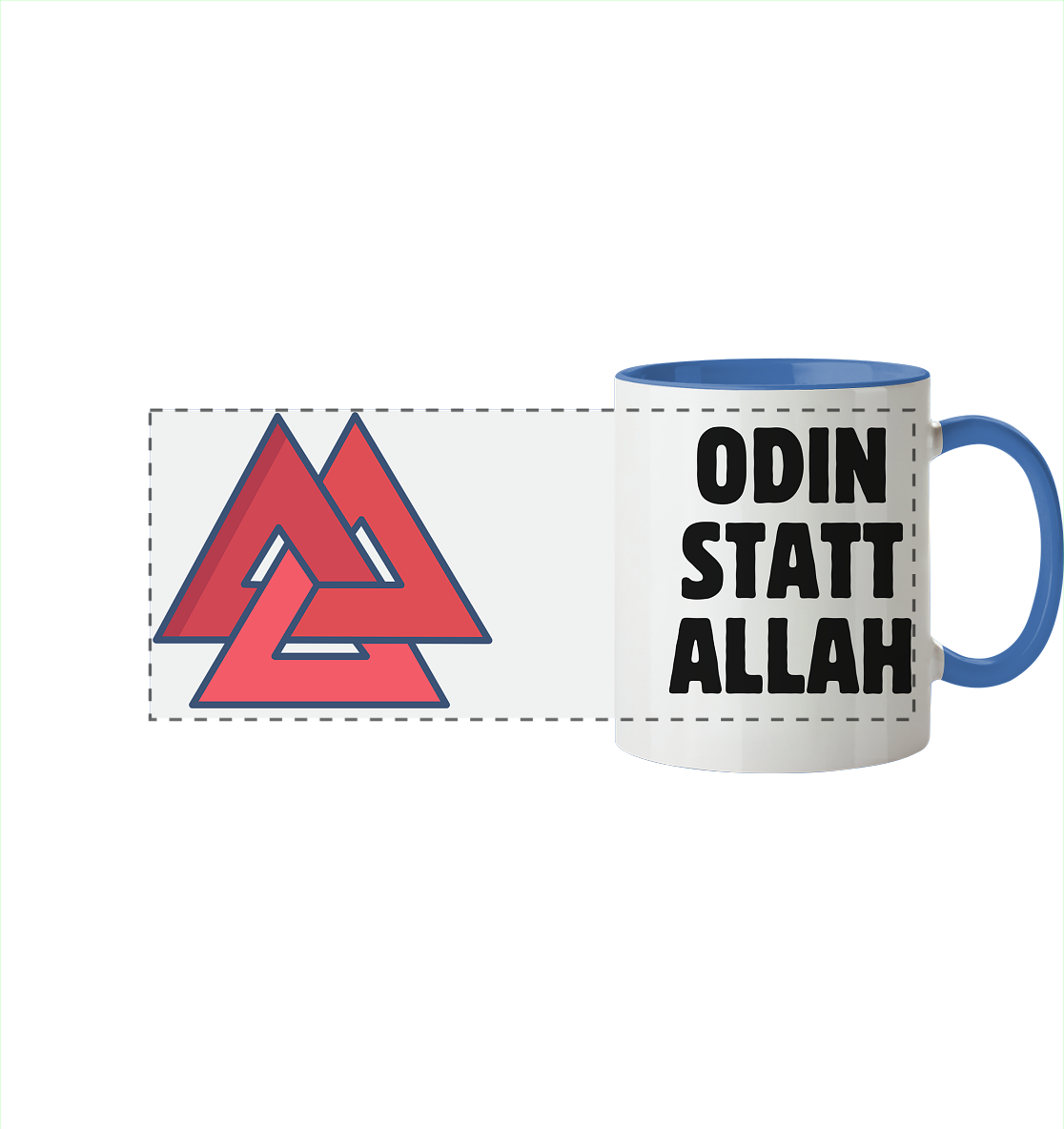 Odin statt Allah - Tasse zweifarbig