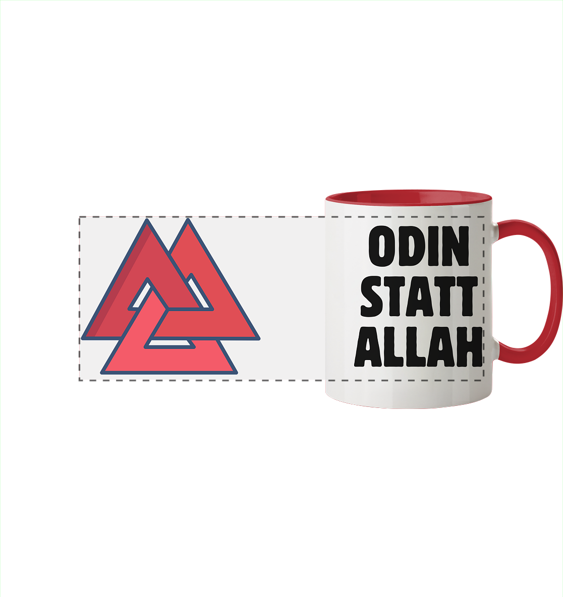 Odin statt Allah - Tasse zweifarbig