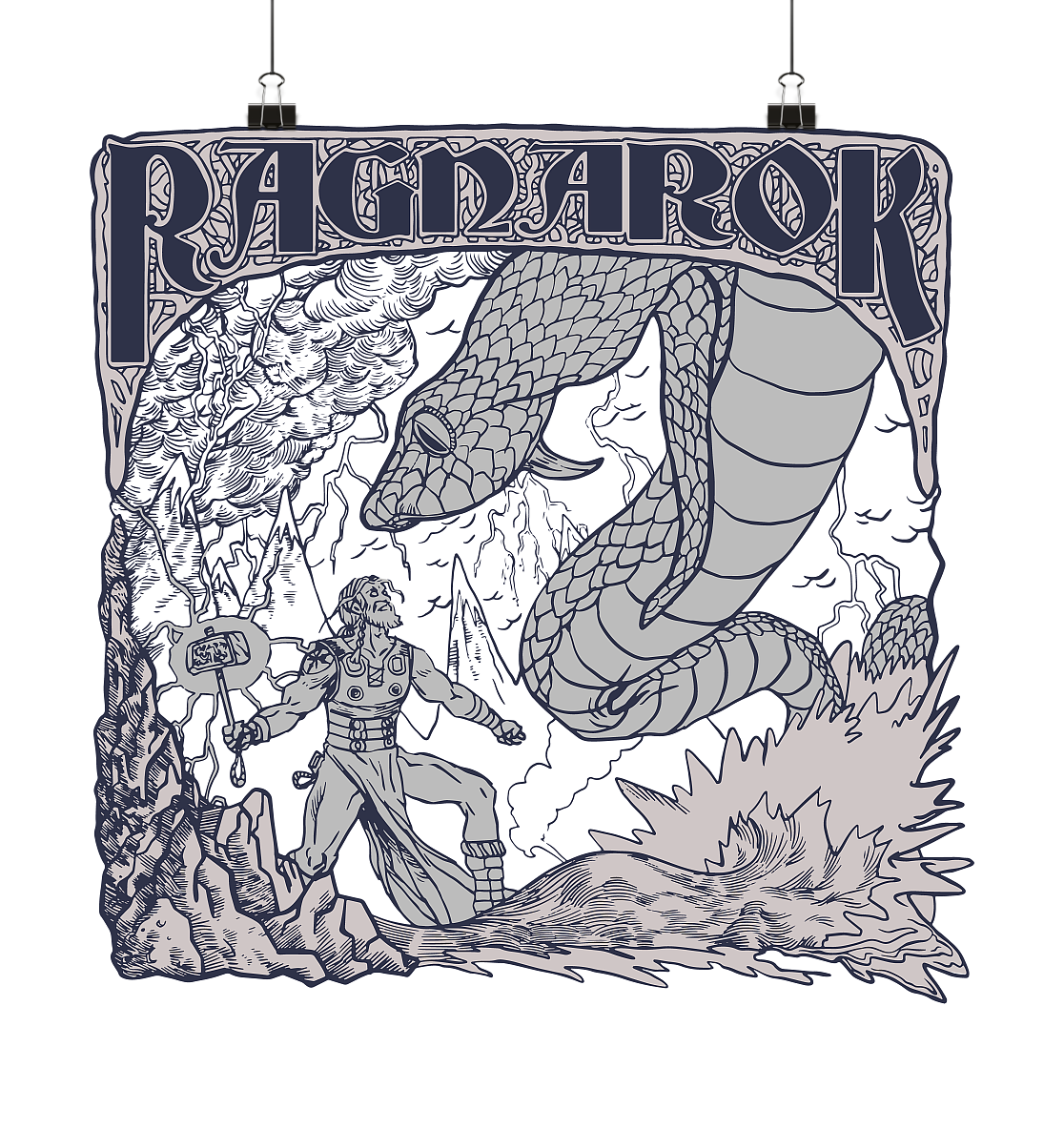 Ragnarok - die letzte Schlacht - Poster 40x40
