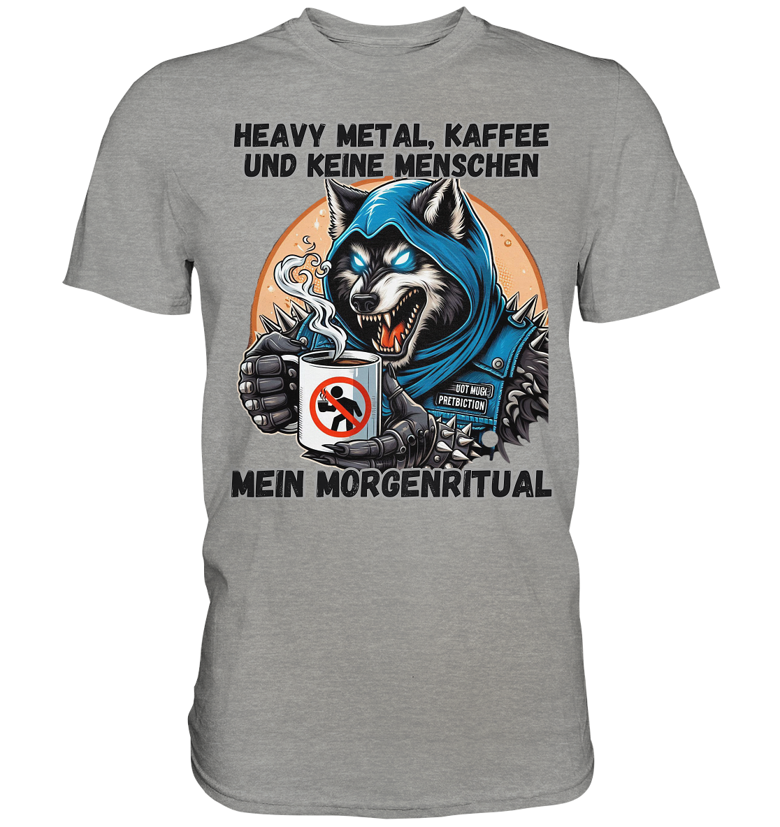 Heavy Metal, Kaffee und keine Menschen - T-Shirt