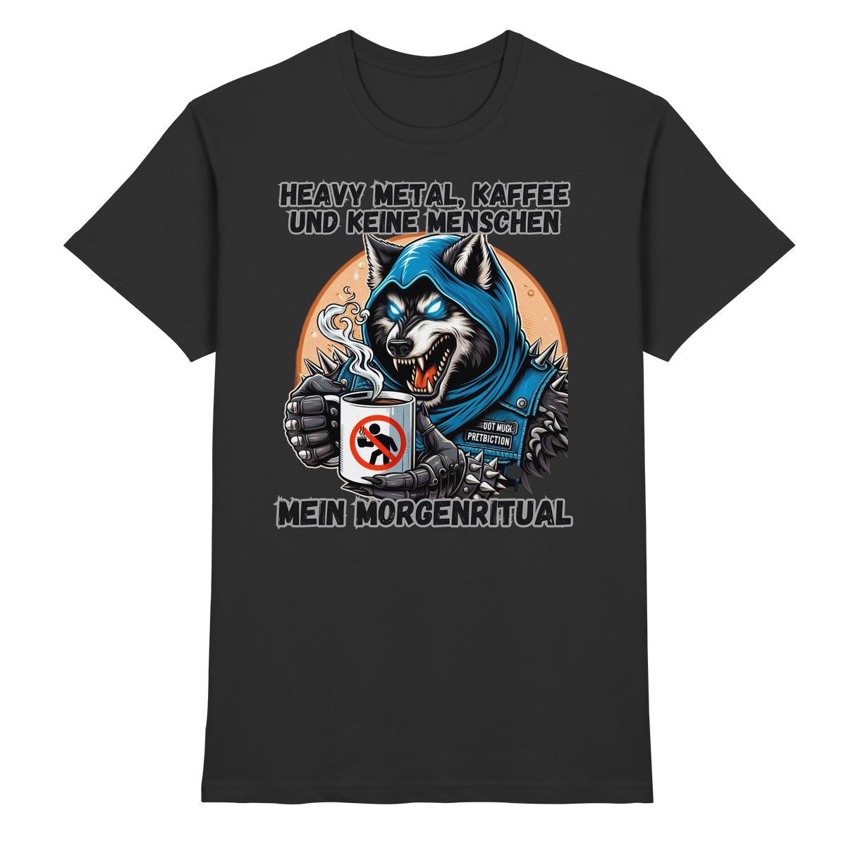 Heavy Metal, Kaffee und keine Menschen - T-Shirt
