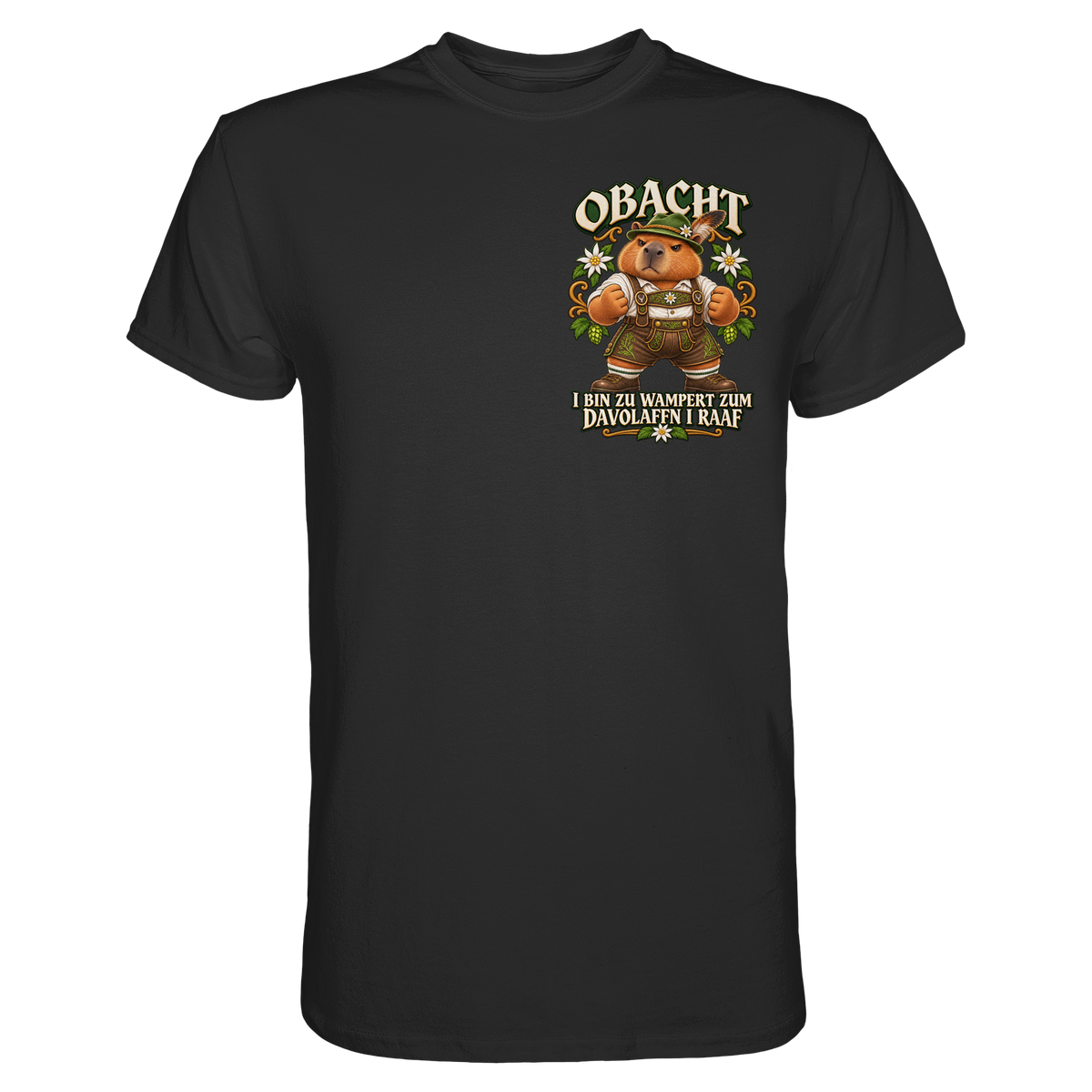 Obacht - I Raaf - Premium T-Shirt