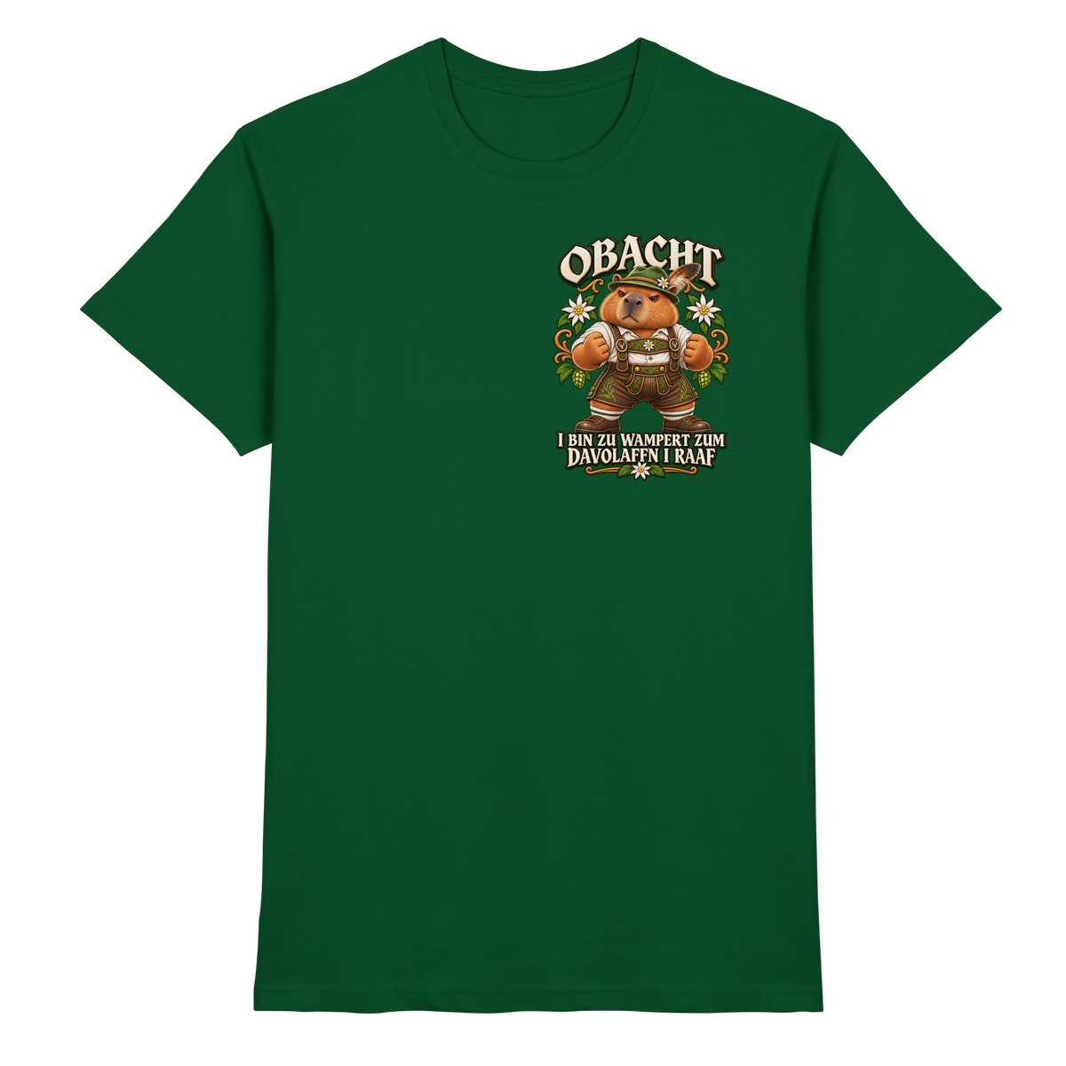 Obacht - I Raaf - Premium T-Shirt