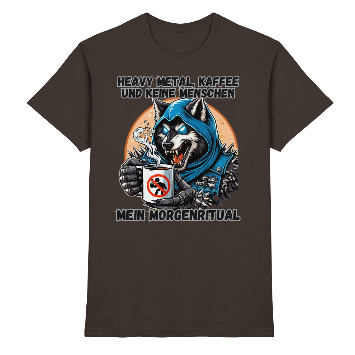 Heavy Metal, Kaffee und keine Menschen - T-Shirt