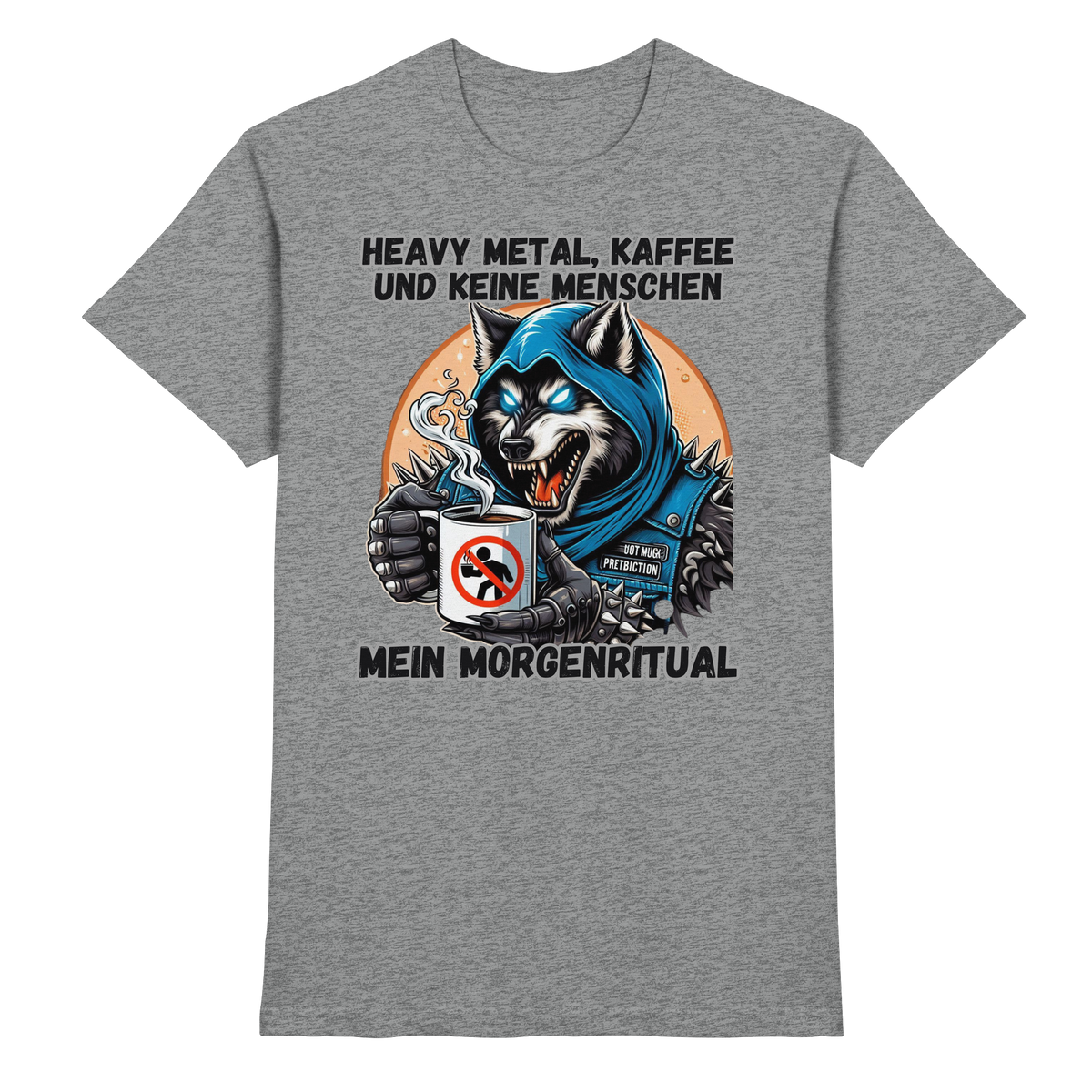 Heavy Metal, Kaffee und keine Menschen - T-Shirt