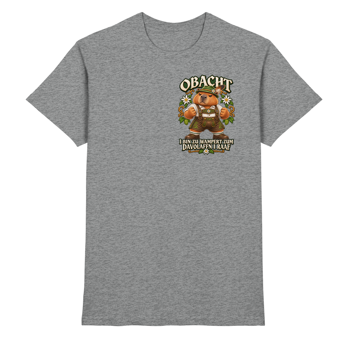 Obacht - I Raaf - Premium T-Shirt