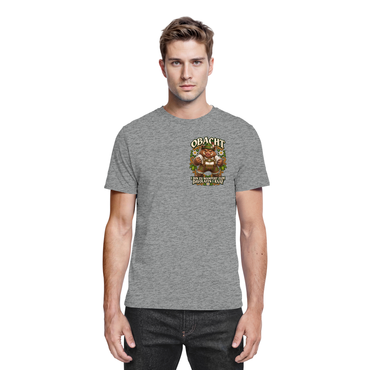 Obacht - I bin zu wampert - Premium T-Shirt