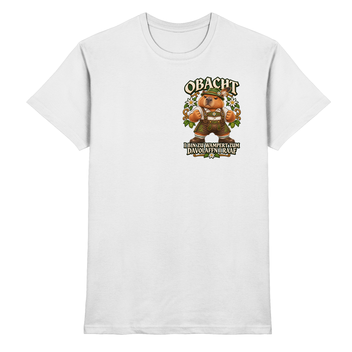 Obacht - I Raaf - Premium T-Shirt