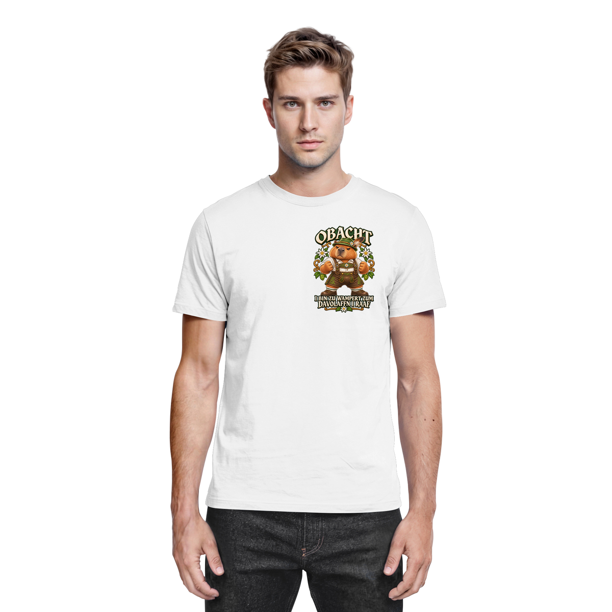 Obacht - I Raaf - Premium T-Shirt