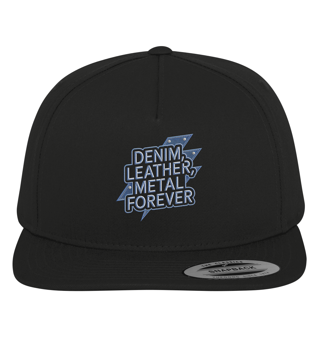 Denim, Leather, Metal Forever - Heavy Metal - Baseballkappe / Mütze