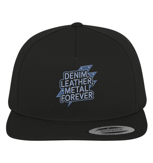Denim, Leather, Metal Forever - Heavy Metal - Baseballkappe / Mütze